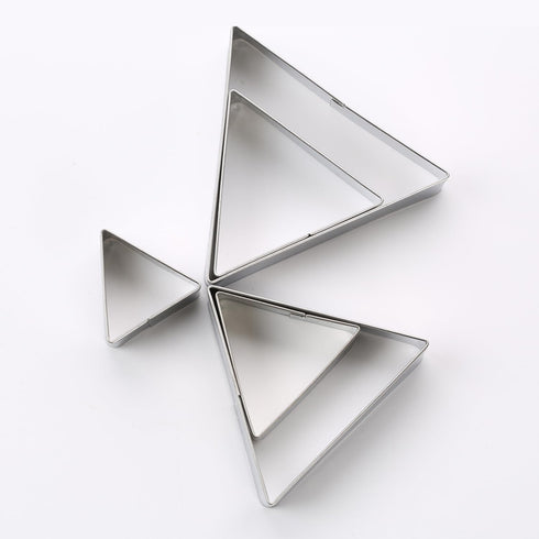 SK Triangle Shape Cookie Cutter Set, Stainless Steel, 5-Piece, Small(2.7in)...
