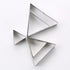 SK Triangle Shape Cookie Cutter Set, Stainless Steel, 5-Piece, Small(2.7in)...