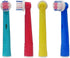 Kids Brush Heads Compatible with Oral-B Power Toothbrush, Red, Blue, Yellow & Teal Colors, Children Ages 3+ - Pack of 4...