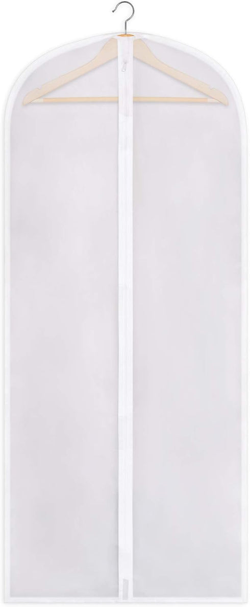 SteadMax Zippered Garment Bag, Large 53 x 23 inches, Dress Bag for Gowns, Suits, Jackets, Dresses, Hanging Clothing Storage Bag, Water Repellent, ...