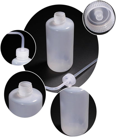 2Pcs 1000ml/34oz Plastic Wash Bottle Tatoo Squeeze Wash Bottles with Narrow Mouth Tattoo Wash Bottle Watering Tool for Lab Industry Tattoo Supplie...