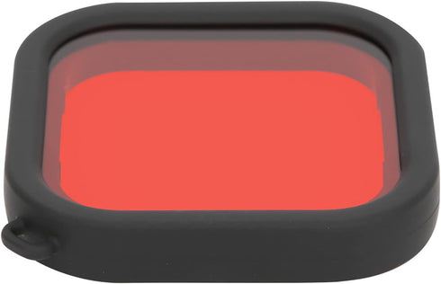 Camera Lens Diving Filter, for 8 Action Camera Dive Len Filter Waterproof Shell Underwater Diving Lens Filter with Rope (Red)...