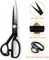 Fabric Scissors 10 Inch Sewing Dressmaking Scissors Professional Razor Sharp for Tailoring Leather Raw Materials - Japan High Carbon Steel Tailor ...