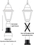 Pier Mount Adapter,Post Light Base for 3" Post Light Fixtures,Parts Kits Included, Matte Black...