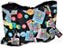 Fashionable Quilted Bingo Bag w/ One Large and Three Small Interior Pockets...