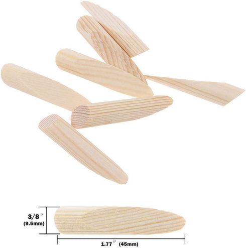 AUTOTOOLHOME 100 Pack Solid Wood Pocket Hole Plugs Pine for Pocket Hole Jig Woodworking Tool with a Storage Case(100)...