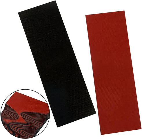 Cool Hand 2 pcs G10 Knife Handle Scales Slabs Custom DIY Tool Material for Knives Making Blanks Blades, Red/Black, KHM-G10-6...