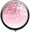 Cherry Blossom Background Cute Pill Box/Pill case-Round Pill Box/case- Three-Compartment Pill Box/Pill case …...