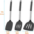 3Pcs Spatula Silicone Spatula Turner Set Fish Spatulas Silicone Heat Resistant Spatulas for Nonstick Cookware Rubber Wok Spatula, Long Large Spatu...