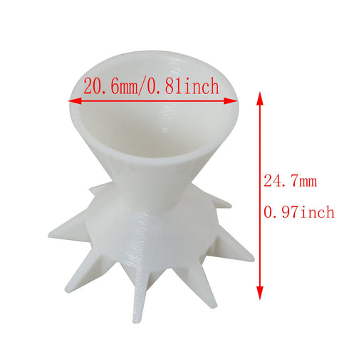 Painting Pouring Cup DGBRSM White Plastic Paint Pouring Split Cup DIY Painting Supplies Funnel...