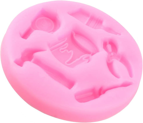 Construction Tools Fondant Silicone Molds Hand Tools Chocolate Mold For Cake Decorating Cupcake Topper Candy Chocolate Gum Paste Polymer Clay...
