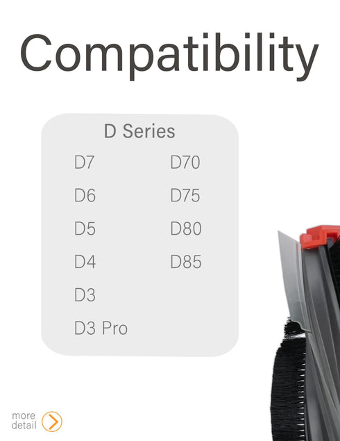 BBT BAMBOOST Replacement Main Brush fit for Neato D4, D7, D8, D9, D6, D5, D3, D3 pro,D70,D75,D80,D85, Connected Series Robot Vacuum Part Replaceme...