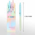 Ddaowanx Gel Pens, 10 Pcs 0.5mm Quick Dry Black Ink Pens Fine Point Smooth Writing Pens, Cute Office School Supplies Gifts for Women (10 Pcs Gradi...