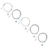 Thermocouple K Type, M6 Screw Fine Thread Type K Thermocouple Temperature Sensor Wire 0-400 1M/2M//4M/5M(2M)...