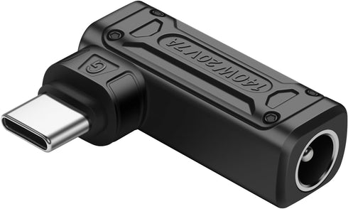 SinLoon PD 140W DC5521 to Type C Power Charging Adapter DC 5.5mm x 2.1mm Female Input to USB C Male Connector with PD Automatic Identification Chi...