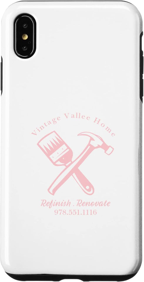 iPhone XS Max Vintage Vallee Home Renovations Company Hoodie Case...