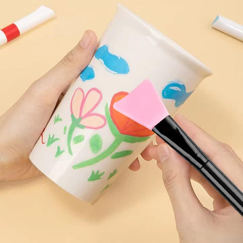 16 Pcs Silicone Magic Brushes,Reusable Silicone Epoxy Resin Applicator Sticks for DIY Painting Mixing & Spreading to Glitter Tumblers, Acrylic Cup...