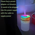 Colorful 260ml Humidifier,USB Power Supply,With 7 Color LED, Air Humidifier,Mini Air Humidifier,Can add essential oil,Suitable for Study Room, Bed...