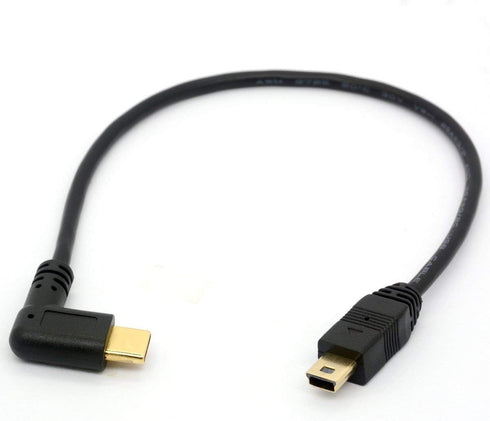 Angle USB Type C to Micro USB Cable, 90 Degree USB-C Male to Micro-B Male Adapter Converter for MacBook Pro, Laptop, Android Devices(Only for Char...