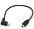 Angle USB Type C to Micro USB Cable, 90 Degree USB-C Male to Micro-B Male Adapter Converter for MacBook Pro, Laptop, Android Devices(Only for Char...
