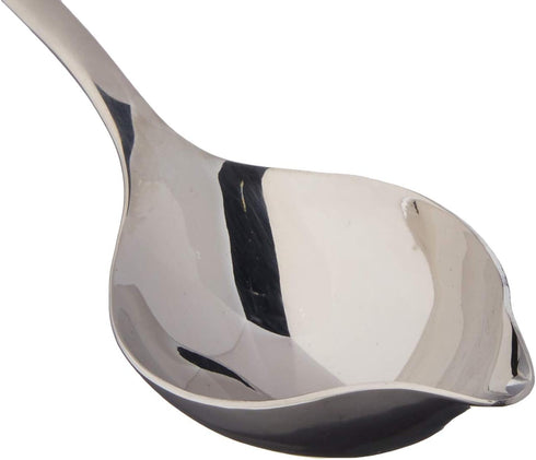 Mercer Culinary 18-8 Stainless Steel Saucier Spoon with Tapered Spout, 8-1/2 Inch,Silver...