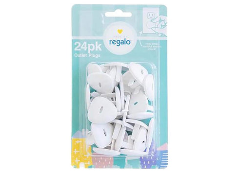 Home Safety Outlet Cover Plug 24 Pack, Award-Winning Brand, Babyproofing Essential, White...