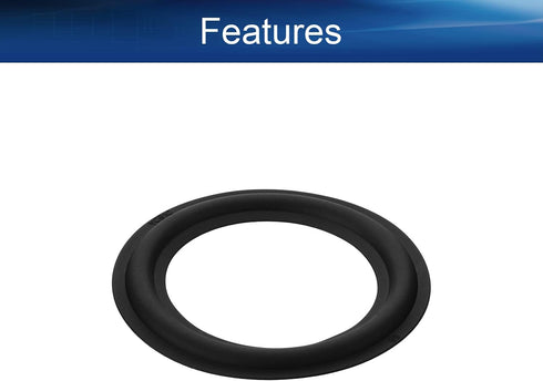 Heyiarbeit 4 Inch Speaker Rubber Edge Surround Rings Replacement Parts for Speaker Repair or DIY 2pcs......