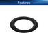 Heyiarbeit 4 Inch Speaker Rubber Edge Surround Rings Replacement Parts for Speaker Repair or DIY 2pcs......