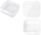 25 Packs Small Square Containers Case Organizer with Hinged Lids Clear Plastic Beads Storage Box for Jewelry, Pills, Crafts (2.17" 2.17" 0.8")...