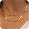 CHESKY Necklace for Women, 14k Gold Plated Layered Herringbone Paperclip Chain and Double Snake Chain Necklace Dainty Choker Necklaces...