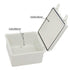 Zulkit Junction Box ABS Plastic Dustproof Waterproof IP65 Electrical Boxes Hinged Shell Outdoor Universal Project Enclosure with 2 Cable Glands 5....