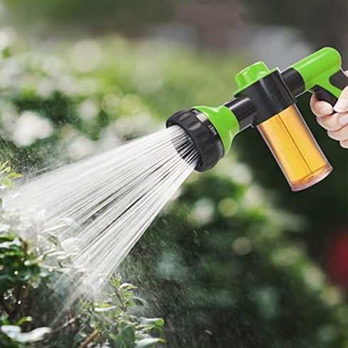 High Pressure 8 in1 Car Wash Brush Foam Gun Garden Hose Nozzle Foam Cannon Bottle Soap Sprayer,Watering plants,Showering pet,Wash Car...