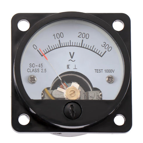 Analog Voltmeter,Voltmeter Gauge Current Voltmeter Analog Dial AC 0-300V Round Voltage Gauge Meter Volt Tester Panel Volt Guage Voltage...