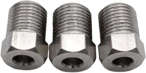 Stainless Brake Line Fitting Kit for 3/16" tube, Inverted Flare Silver (19 Fittings)...