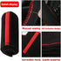 Car Steering Wheel Cover, 15 Inch Durable Genuine Leather Stitch On Wrap Steering Wheel Protector for Women Men, Universal Auto Interior Accessori...
