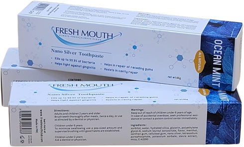 FRESH MOUTH Nano Silver Toothpaste Ocean Mint 65g...