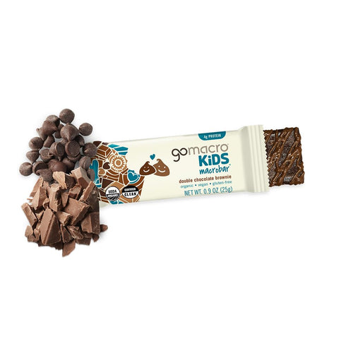 GoMacro Kids MacroBar Organic Vegan Snack Bars - Double Chocolate Brownie (0.90 Ounce Bars, 7 Count)...