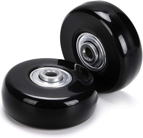70mm x 24mm 2 Pcs Luggage Suitcase Replacement Wheels, Rubber Swivel Caster Wheels Bearings Repair Kits...