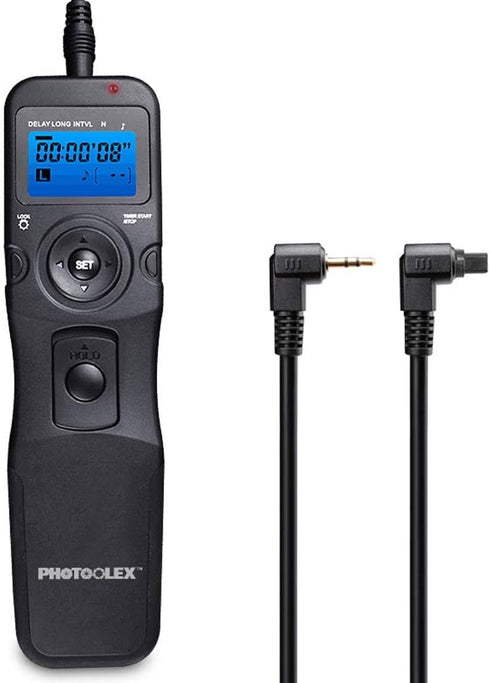 PHOTOOLEX Intervalometer Digital Camera Remote Shutter Release Controller LCD Timer Control with Cord for Canon EOS Rebel T6 T7 80D 70D 60D 60Da 7...