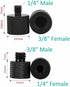 4 Pcs Aluminum Camera Screw Adapter Thread 1/4" Male to 3/8" Female and 3/8" Male to 1/4" Female Adapter Set for Camera Monitor, Tripod, Microphon...