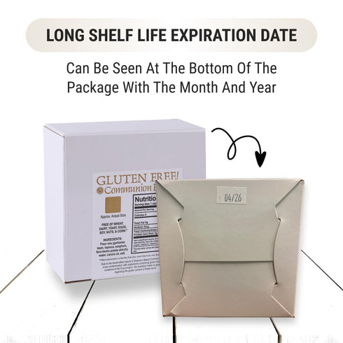 Communion Bread - Gluten-Free Communion Bread - Church Supplies - Package of approx. 200 pieces...