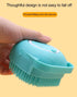 Dog Bath Brush, Pet Massage Brush Shampoo Dispenser, Soft Silicone Brush Rubber Bristle for Dogs and Cats Shower Grooming (Green)...