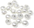 Honbay 20PCS 15mm Dainty Pearl Buttons with Shank Round Buttons Plastic Resin Sewing Buttons Decorative Buttons for Wedding Dress, Skirts, Gloves,...