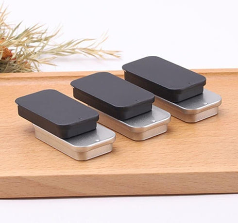 Silver Empty Slide Top Rectangular Metal Tin Containers for Candies, Jewelry, Crafts, Pills, Lip Balm, Storage Kit(80x34x10mm) (AMX2X09PYFUS),Craf...