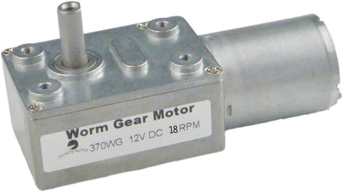 CHANCS 370WG 12V DC 18RPM Engine Mini Turbine Worm Reducer Electric Motor...