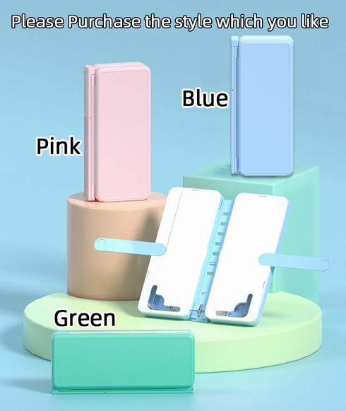 Book Stand for Reading, Hands Free, Foldable and Portable Desktop Book Holders, Display, Adjustable Page Clips for Textbook, Tablet, Mobile Phone,...