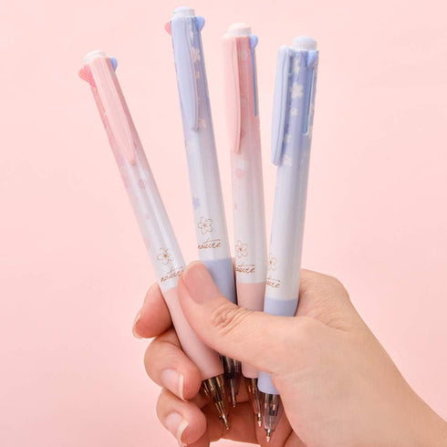 Cherry Multicolor Ballpoint Pens Set 0.7mm Ball Point Pen 4 Color Ink (Black, Blue, Red, Green) in One Retractable Ballpoint Pen (12pcs)......
