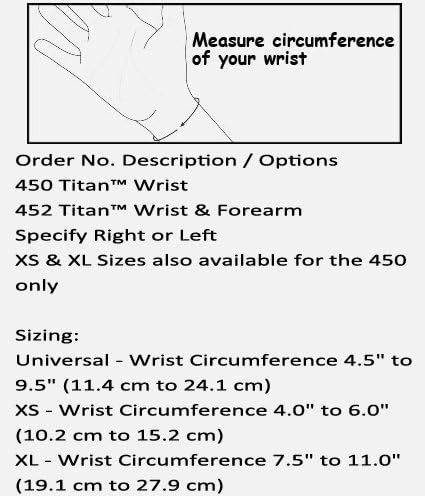 450-LT Orthosis Wrist Titan Felt Left Black Part# 450-LT by Hely & Weber Qty of 1 Unit...