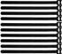50 Pcs Reusable Fastening Cable Ties, Microfiber Cloth 12 Inch Hook and Loop Cord Ties, Black...