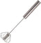 Stainless Steel Egg Beater, Hand Mixer Hand Push Mixer Manual Egg Beater Semi-automatic Mixer Press Mixer Kitchen Tools for Mixing and Whipping...